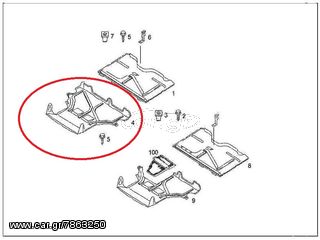 ** ΠΛΑΣΤIKH ΠΟΔΙΑ ΠΑΤΩΜΑΤΟΣ ΕΜΠΡΟΣ SMART FORTWO 450 2002-2007 **