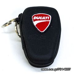 Σκληρή Θήκη Κλειδιών, USB, Χρημάτων με Διπλό Κρίκο και Λογότυπο Ducati