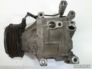 Συμπιεστής A/C (Κομπρέσορας) TOYOTA COROLLA Sedan / 4dr (KM28) 2002 - 2004 ( E120 ) 1.4 VVT-i (ZZE120_)  ( 4ZZ-FE  ) (97 hp ) Βενζίνη #SCSA06C