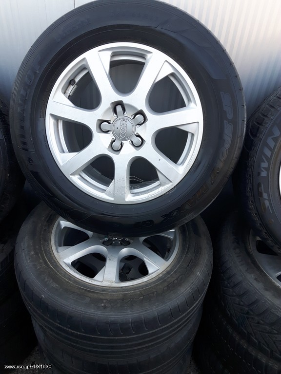  AUDI ΓΝΗΣΙΕΣ ΖΑΝΤΕΣ ΑΛΟΥΜΙΝΙΟΥ Q5 Q3 Q7 17'' ΜΕ ΛΑΣΤΙΧΑ DUNLOP