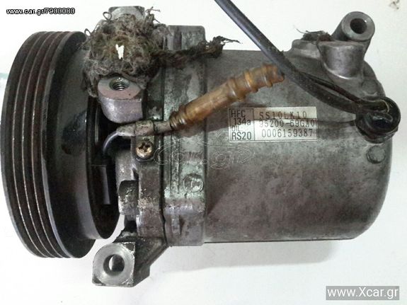 Συμπιεστής A/C (Κομπρέσορας) SUZUKI WAGON R MPV / ΠΟΛΥΜΟΡΦΙΚΑ / 5dr 2000 - 2003 ( RB ) 0.7  ( K6A-T  ) (64 hp ) Βενζίνη #9520069GA0