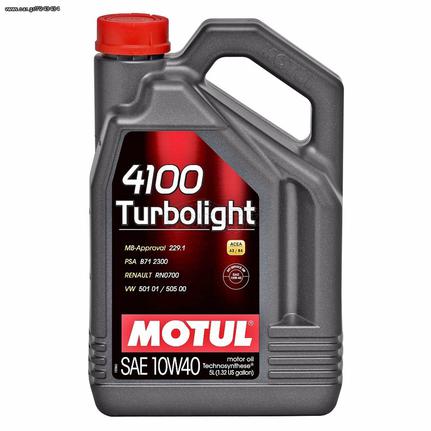 Motul 4100 Turbolight 10W-40 Ημισυνθετικό 4L