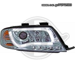 Audi Α6 ΦΑΝΑΡΙΑ ΜΠΡΟΣΤΑ DAYLIGHT LED CHROME(ΧΡΩΜΙΟ)