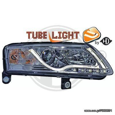 Audi A6 ΦΑΝΑΡΙΑ ΜΠΡΟΣΤΑ DAYLIGHT LED XENON CHROME(ΧΡΩΜΙΟ)