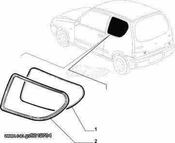 ΤΖΑΜΙ ΠΙΣΩ ΑΡΙΣΤΕΡΟ ΠΛΑΪΝΟ FIAT - 1E SEICENTO (1998-2010)