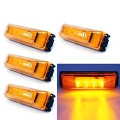 Αδιάβροχα πλαϊνά LED φορτηγών ρυμουλκών πορτοκαλί 12V και 24V 