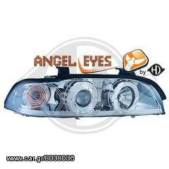 BMW SERIES 5 (E39) ΦΑΝΑΡΙΑ ΜΠΡΟΣΤΑ  CHROME-ΧΡΩΜΙΟ angeleyes