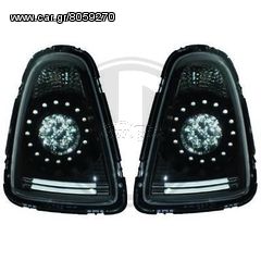 Mini R56/57/One Cooper Clubman 06-10 ΦΑΝΑΡΙΑ ΠΙΣΩ  BLACK-ΜΑΥΡΑ LED