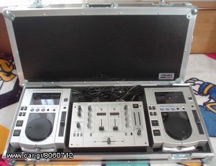 PIONEER DJ SET & FLIGHT CASE PROEL