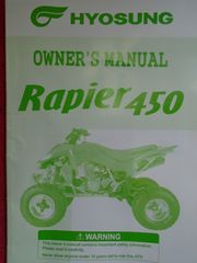 ΒΙΒΛΙΟ OWNER'S MANUAL RAPIER 450