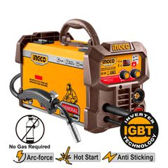 ΝΕΟ ΜΟΝΤΕΛΟ!INGCO Ηλεκτροκόλληση Inverter 130Α Σύρματος Χωρίς Αέριο MIG/MMA
