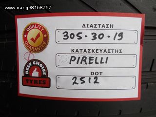 2 TMX PIRELLI P ZERO 305-30-19 DOT 25-12 *BEST CHOICE TYRES* 