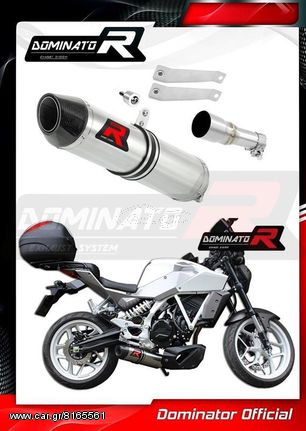 Εξάτμιση Τελικό Dominator HP2 S.Steel/Carbon End Hyosung Exiv Gd 250 Με Σιγαστήρα