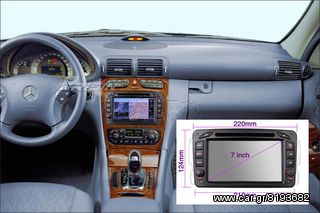 MERCEDES C W203 - ΕΡΓΟΣΤΑΣΙΑΚΗ ΟΘΟΝΗ GPS-DVD-MP3-BLUETOOTH ANDROID 5.1!!-thumb-1