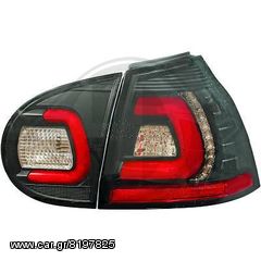 GOLF V ΦΑΝΑΡΙΑ ΠΙΣΩ  LED BLACK-ΜΑΥΡΑ