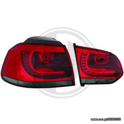 GOLF6 (VI) LED  ΦΑΝΑΡΙΑ ΠΙΣΩ SMOKE GREY-RED(ΓΚΡΙ ΦΙΜΕ-ΚΟΚΚΙΝΟ)