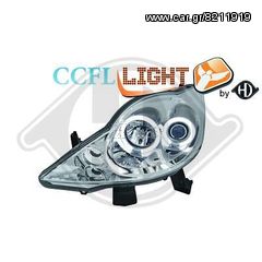 PEUGEOT 107 2005- ANGEL EYES ΦΑΝΑΡΙΑ CCFL eautoshop.gr