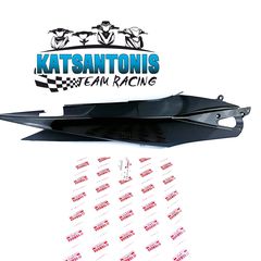 Ουρα δεξια γνησια μαυρη Yamaha Crypton x 135 ...by katsantonis team racing 