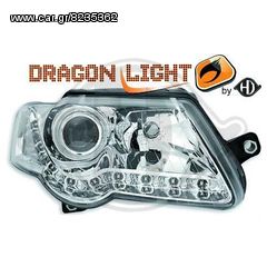 VW Passat  DAYLIGHT ΦΑΝΑΡΙΑ ΜΠΡΟΣΤΑ CHROME-ΧΡΩΜΙΟ