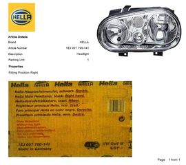 ΦANAPI EM.ΔΕ. VW GOLF (HELLA)-thumb-1