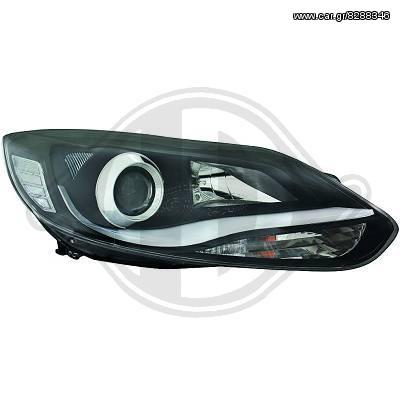 FORD FOCUS ΦΑΝΑΡΙΑ ΕΜΠΡΟΣ DAYLIGHT BLACK-ΜΑΥΡΑ