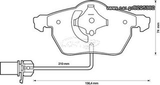 ΤΑΚΑΚΙΑ ΦΡ ΕΜ  (ΚΑΙΝΟΥΡΓΙΑ). AUDI . A4/S4 01-08 , A6/S6 98-11 . TEXTAR 2193801 	 