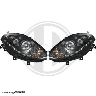 FIAT BRAVO ΦΑΝΑΡΙΑ ΕΜΠΡΟΣ DAYLIGHT BLACK-ΜΑΥΡΑ