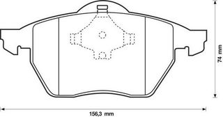 Τακάκια φρ εμπρόσθια (ΚΑΙΝΟΥΡΓΙΟ). SEAT . Χωρις καλώδιο . ATE 7081