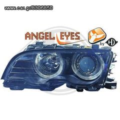 bmw e46 coupe 98-01 φαναρια εμπρος angel eyes eautoshop.gr δωρεαν παραδοση 