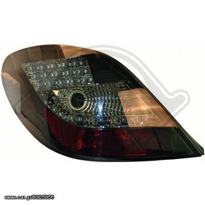 PEUGEOT 207 LED  ΦΑΝΑΡΙΑ ΠΙΣΩ SMOKE GREY-BLACK (ΓΚΡΙ ΦΙΜΕ-ΜΑΥΡΑ)