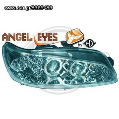 PEUGEOT 306 ΦΑΝΑΡΙΑ ΕΜΠΡΟΣ ANGEL EYES CHROME -ΧΡΩΜΙΟ