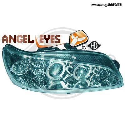 PEUGEOT 306 ΦΑΝΑΡΙΑ ΕΜΠΡΟΣ ANGEL EYES CHROME -ΧΡΩΜΙΟ