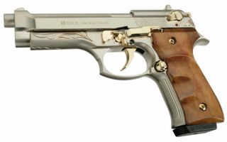 EKOL JACKAL DUAL MAGNUM SATIN GOLD ENGRAVED 9mm Πιστόλι αντίγραφο starter pistol-ισχυρού κρότου Σηματοδοσίας Αυτοάμυνας
