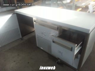 INOXWEB 2027-Ερμαριο μηχ/ων φιαλων με 2 πορτες/2 συρταρια 190X70X87