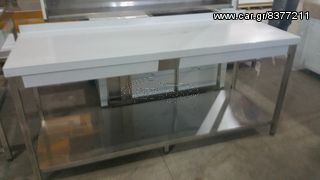 INOXWEB 2027- ΕΠΑΓΓΕΛΜΑΤΙΚΟ Τραπεζι εργασιας 200χ70χ87 ΤΟΙΧΟΥ