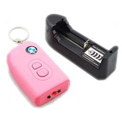 Mini Stun Gun Auto Car Control key 2.500.000 volts Pink - Συσκευή αυτοάμυνας ηλεκτρικής εκκένωσης