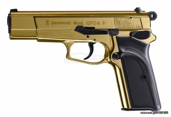 Browning GPDA 9 Gold 9mm Πιστόλι αντίγραφο starter pistol-ισχυρού κρότου Σηματοδοσίας με ΔΩΡΟ 1 κουτί αβολίδωτα Σηματοδοσίας (50 τμχ) ΒΛΕΠΕ ΣΗΜΑΝΤΙΚΗ ΠΡΟΕΙΔΟΠΟΙΗΣΗ ΑΣΦΑΛΕΙΑΣ ΠΕΛΑΤΩΝ