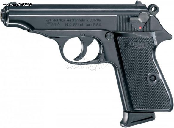 WALTHER PP BLACK 9mm Πιστόλι αντίγραφο starter pistol-ισχυρού κρότου Σηματοδοσίας με ΔΩΡΟ 1 κουτί αβολίδωτα Σηματοδοσίας (50 τμχ) ΒΛΕΠΕ ΣΗΜΑΝΤΙΚΗ ΠΡΟΕΙΔΟΠΟΙΗΣΗ ΑΣΦΑΛΕΙΑΣ ΠΕΛΑΤΩΝ