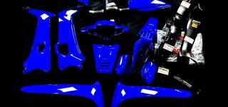 Κουστουμι honda supra πολυ καλης ποιοτητας STRONG μπλε εντονο ...by katsantonis team racing 