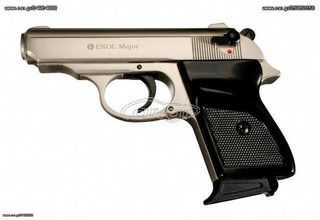 EKOL MAJOR SATIN 9mm Πιστόλι αντίγραφο starter pistol-ισχυρού κρότου Σηματοδοσίας