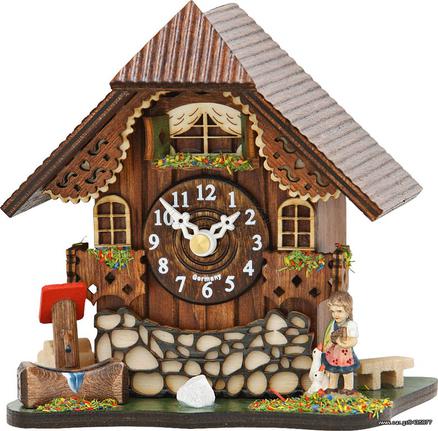 Table cuckoo clock Kuckulino quartz clockwork chalet style 13 cm  TU086Q NEW 