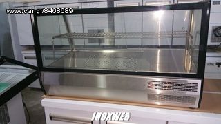 INOXWEB 2025-ΕΠΑΓΓΕΛΜΑΤΙΚΟ ΨΥΓΕΙΟ ΕΠΙΤΡΑΠΕΖΙΟ ΒΙΤΡΙΝΑ ECO ΑΕΡΙΖΟΜΕΝΟ ΜΕ ΔΙΠΛΑ ΚΡΥΣΤΑΛΛΑ ΑΝΟΞΕΙΔΩΤΟ 110Χ60Χ66 ΕΚ ID- ECO110DIS-