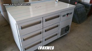 INOXWEB-Ψυγειο συντηρηση με 6 συρταρια 135χ70χ87