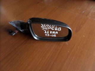 Skoda Superb 2003-2008 ηλεκτρικός καθρέπτης δεξιός ποντικί (11 καλώδια-φώς ασφαλείας)