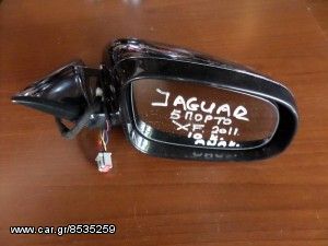 Jaguar XF 2011-2016 ηλεκτρικός ανακλινόμενος καθρέπτης δεξιός μαύρος (10 καλώδια)