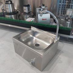 Επιτοίχια λάντζα ποδοκίνητη με μπουτόν 40*29*22 εκ. Υγειονομικός νιπτήρας τύπου Haccp.  Ποιότητα & Τιμή Stockinox