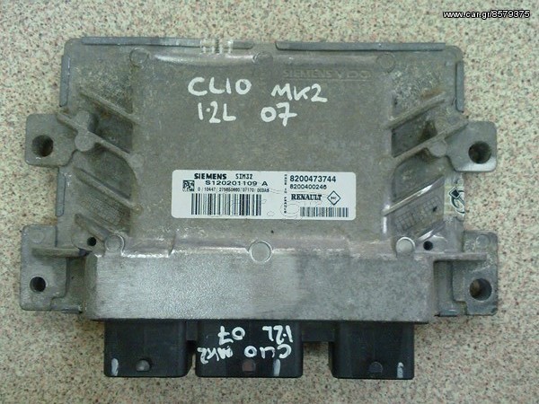 ΕΓΚΕΦΑΛΟΣ RENAULT clio 1.2 16v siemens sim32 s120201109a 8200473744