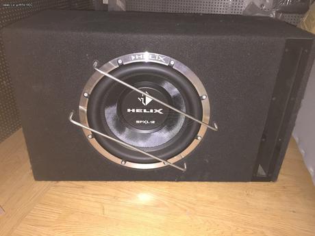 Helix Sub-woofer 1500 RMS + Γνήσια Κούτα + Ενισχυτής + Πυκνωτής (SPXL 12 Competition 1000)