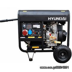 HYUNDAI ΓΕΝΝΗΤΡΙΑ ΕΠΑΓΓΕΛΜΑΤΙΚΗ DIESEL 8.0KVA 12HP 230V - DHY8000LEK + ΔΩΡΟ ΕΠΑΓΓΕΛΜΑΤΙΚΟ ΓΩΝΙΑΚΟΣ ΤΡΟΧΟΣ BULLE AG 125 ΚΩΔ/43479