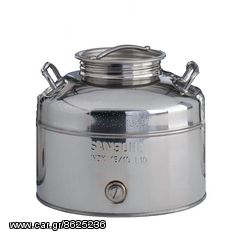 UNIMAC INOX ΑΝΟΞΕΙΔΩΤΟ ΔΟΧΕΙΟ ΛΑΔΙΟΥ - ΚΡΑΣΙΟΥ 20 LT  693165 (ΕΩΣ 6 ΑΤΟΚΕΣ ή 60 ΔΟΣΕΙΣ)